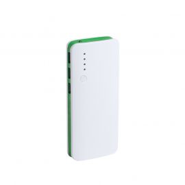 Kaprin Мобилна батерия, с 3 USB порта, 10 000 mAh, бяло и зелено
