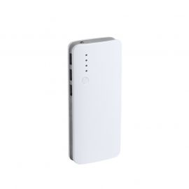 Kaprin Мобилна батерия, с 3 USB порта, 10 000 mAh, бяло и сиво