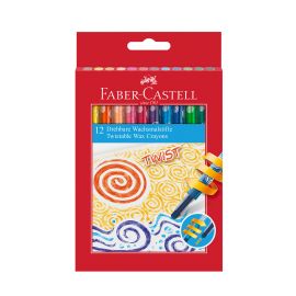 Faber-Castell Восъчни пастели Twist, 12 цвята 6605180003