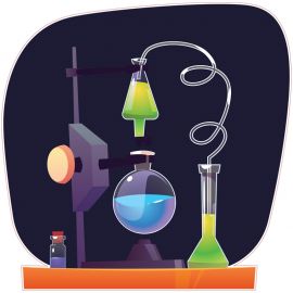 STEM Стикер, Природни науки - Химия, комплект H9, 50 cm, стикер 7