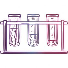 STEM Стикер, Природни науки - Химия, комплект H3, 80 cm, стикер 4