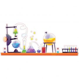 STEM Стикер, Природни науки - Химия, комплект H9, 80 cm, стикер 3