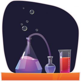 STEM Стикер, Природни науки - Химия, комплект H9, 100 cm, стикер 8