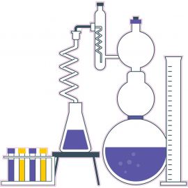 STEM Стикер, Природни науки - Химия, комплект H10, 100 cm, стикер 3