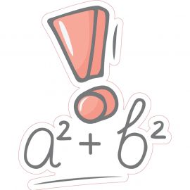 STEM Стикер, Математика и информатика - Математика, комплект D5, 150 cm, стикер 9