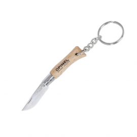 Ключодържател/нож Opinel №02 Inox, острие 3.5 см, бук