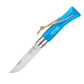 Сгъваем нож Opinel №7 Colorama Blue Cyan, острие 8 см