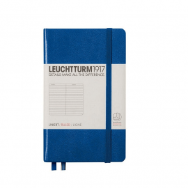Тефтер А6 Leuchtturm1917 Notebook Pocket Royal Blue, твърда корица, на редове