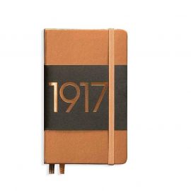 Тефтер А6 Leuchtturm1917 Notebook Metallic Edition Copper, твърди корици, Чисто бяла