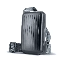 Слинг чанта-калъф за смартфон OGON - Phone Bag, с вграден портфейл, черна