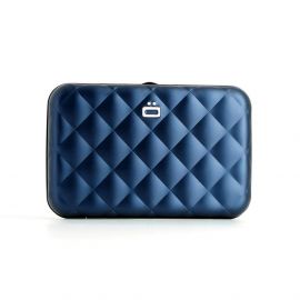 Дамски портфейл OGON Quilted Button, Navy Blue