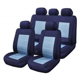 Комплект калъфи за седалки Audi A1 - RoGroup Blue Jeans 9 части
