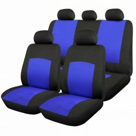 Комплект калъфи за седалки Seat Alhambra - RoGroup Oxford син-черен 9 части