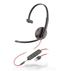 Poly BLACKWIRE C3215 моно слушалка, USB-A & 3.5мм жак 209746-201