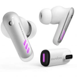 Anker Soundcore VR P10 геймърски слушалки, Bluetooth, USB-C донгъл, бял A3850G21