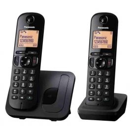 Panasonic KX-TGC212FXB DECT телефони, 2 бр., черни PNS00582