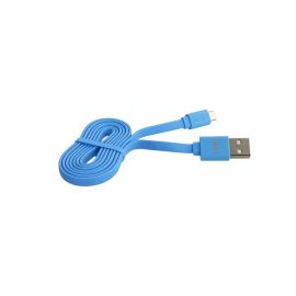 Кабел TELLUR Micro-USB - USB, 100 см - син TLL155011