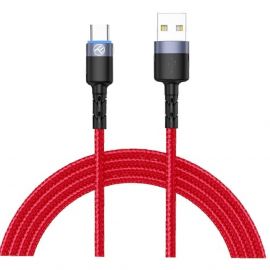Tellur кабел за данни, USB-А - USB-C, 1 м, червен TLL155402