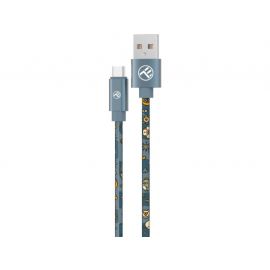 Tellur Graffiti кабел за данни, USB-A - USB-C, 3A, 1 м, син TLL155671