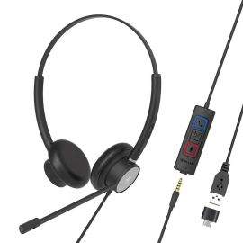 Tellur Voice 420 стерео слушалки, USB-A/C & 3.5мм жак TLL411006