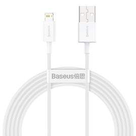Кабел Baseus Superior USB-А към Lightning, 1м, бял