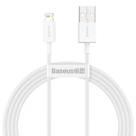 Кабел Baseus Superior USB към Lightning 2,4A 1,5 м CALYS-B02 - бял