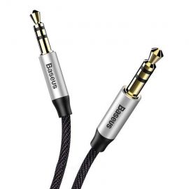 Аудио кабел Baseus Yiven M30 stereo AUX 3.5мм CAM30-CS1 150см сребристо-черен