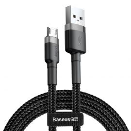 Кабел Baseus Cafule USB към micro USB QC3.0 2.4A 0,5 м  CAMKLF-AG1 - черен
