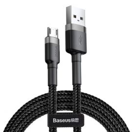 Кабел Baseus Cafule USB към microUSB, 1.5A, 2м, черен