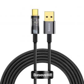 Кабел Baseus CATS000201 USB към USB Type C 100W 1м - черен