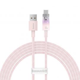 Кабел Baseus Explorer USB към USB-C 100W 1м CATS010404 - розов