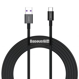 Кабел Baseus Superior CATYS-A01 USB-A към USB-C, 66W, 2м, черен
