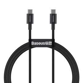 Кабел Baseus Superior USB Type-C към Type-C, PD 2.0 100W, 1м, черен CATYS-B01