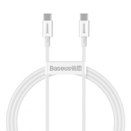 Кабел Baseus Superior USB Type-C към Type-C, PD 2.0 100W, 1м, CATYS-B02 - бял