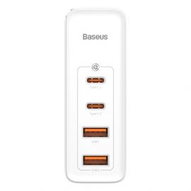 Зарядно устройство Baseus GaN2 Pro 2x USB Type-C / 2x USB 100W CCGAN2P-L02 - бял