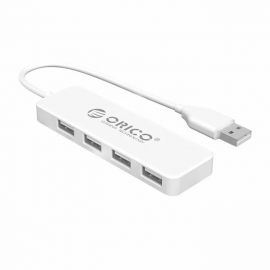 Хъб Orico FL01-WH USB 3.0 4-порта бял