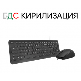 USB комплект клавиатура и мишка Delux K190U+M320BU с БДС кирилизация