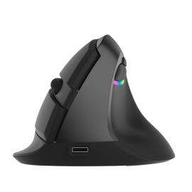 Безжична/Bluetooth вертикална мишка Delux M618mini черен цвят