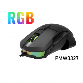 RGB геймърска мишка Delux M629BU PMW3327