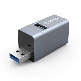 Мини USB 3.0 хъб 3 в 1 Orico MINI-U32L-GY