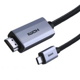 Адаптер Baseus High Definition Series WKGQ010001 USB Type C - HDMI 2.0 4K 60Hz 1м черен