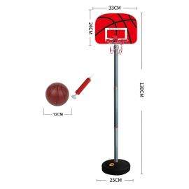 Баскетболен кош на стойка с височина 130 см и топка 16954