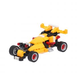 Banbao Конструктор състезателна жълта кола f1, 132 части 17887