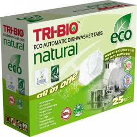 Tri-Bio Натурални еко таблетки за автоматична съдомиялна 25 таблетки 14672