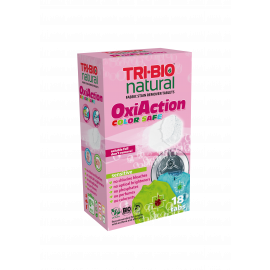 Tri-Bio Натурални таблетки за премахване на петна за цветно пране, Oxi-Action, sensitive - 18 бр. 16971
