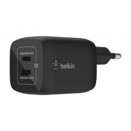 Зарядно устройство Belkin BoostCharge USB-C x 2 65W Black