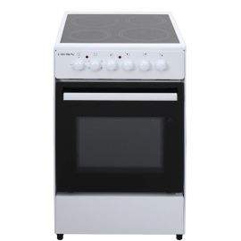 Готварска печка (ток) Crown CEC-5060V W , Бял , Керамични