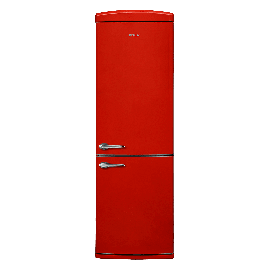 Хладилник с фризер Finlux FXCARE 37301 RED*** , 331 l, F , No Frost , Червен