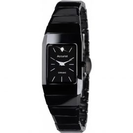 Дамски аналогов часовник Accurist Black Ceramic Diamond - A-LB1652