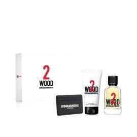 DsQuared 2 Wood Set Унисекс комплект EdT Тоалетна вода 100 ml, Душ гел 100 ml, Портмоне за карти 2021 година